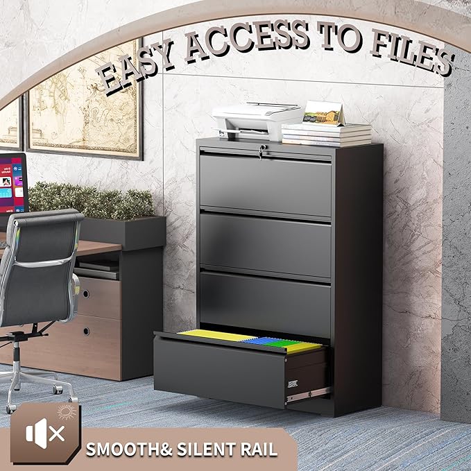 4 Drawer Lateral File Cabinet - Image 6