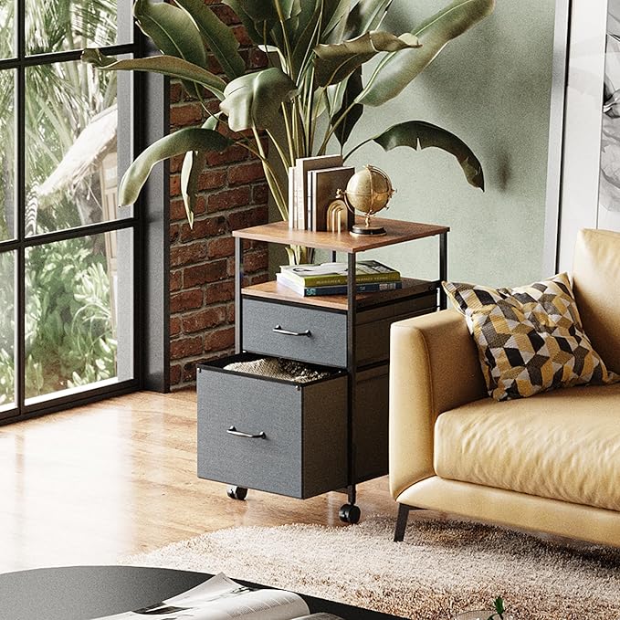 DEVAISE Mobile File Cabinet, Rolling Printer Stand - Image 2
