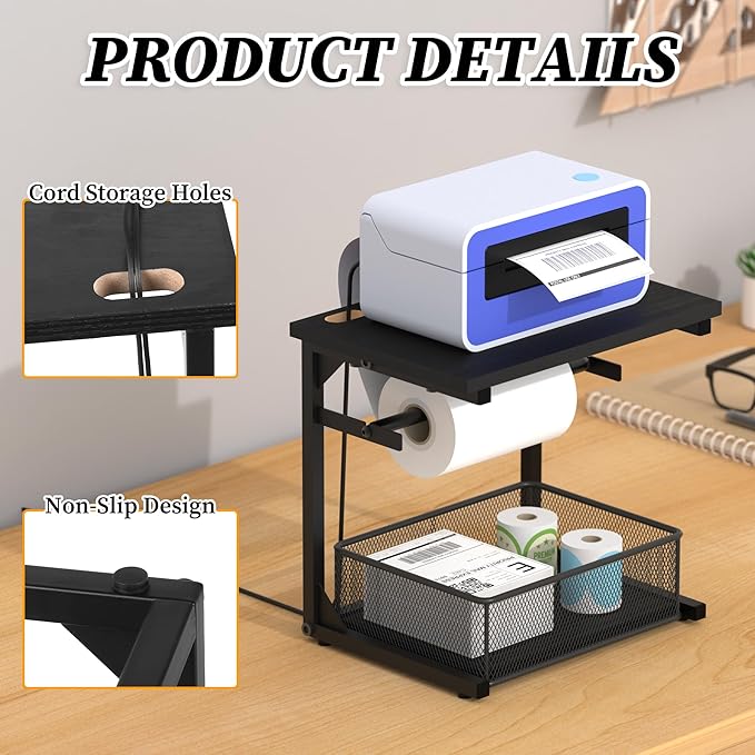 Label Holder for Rolls and Fan-Fold Labels, Shipping Thermal Label Holder - Image 5