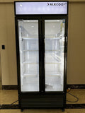 Commercial Beverage Refrigerator Display Fridge, Two Glass Door Upright Drink by NAFCOOL