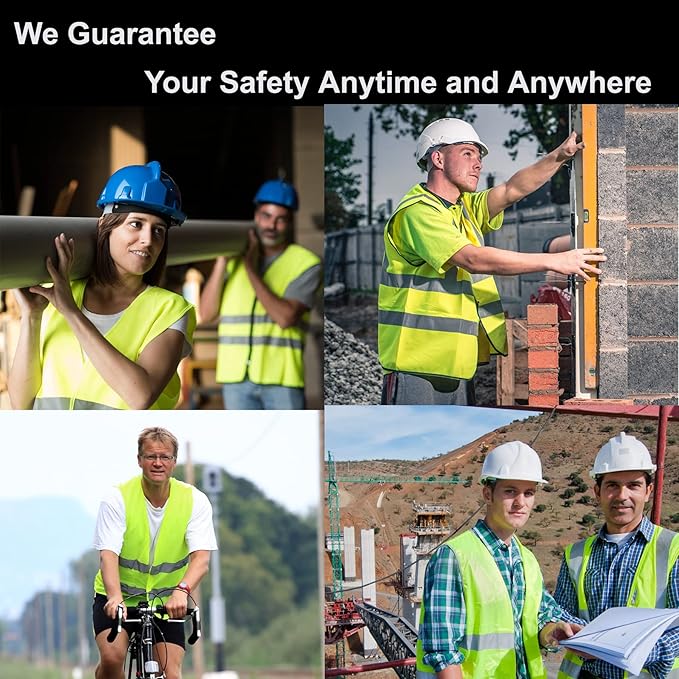 Black Safety Vests 20 Pack - Image 5