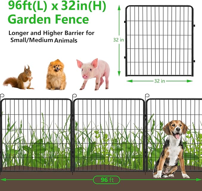 Decorative Metal Garden Fence - Image 2