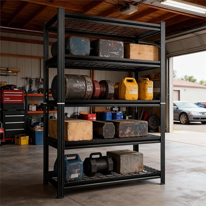 72''H Wire Shelving Unit, 3020 Lbs Heavy-Duty Garage Storage Shelves, 5-Tier - Image 7