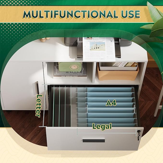 DEVAISE Office File Cabinet - Image 4