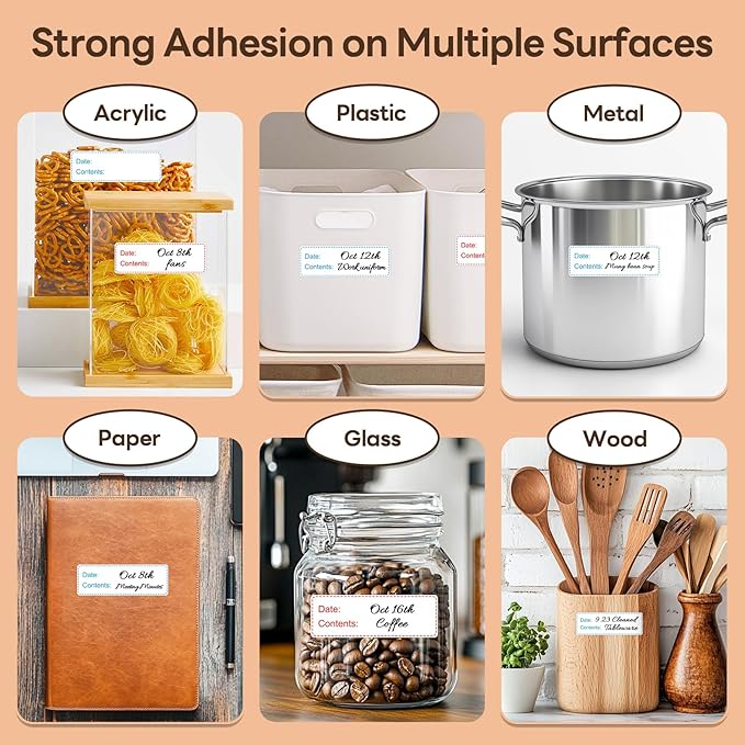1" x 3" Freezer Labels, 2 Color Waterproof & Oil-Resistant Write-On Freezer - Image 7