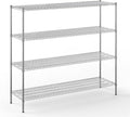 21" Deep x 72" Wide x 64" Height Wire Shelving Kit | 4-Tier | NSF Commercial by Regal+Altair