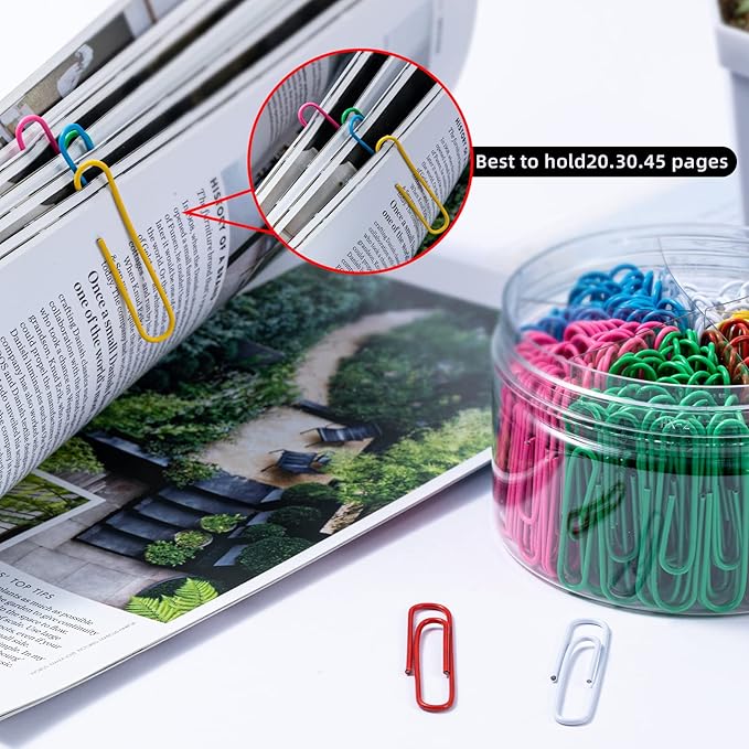 Colored Jumbo Paper Clips, School and Office Use Colored - Image 3
