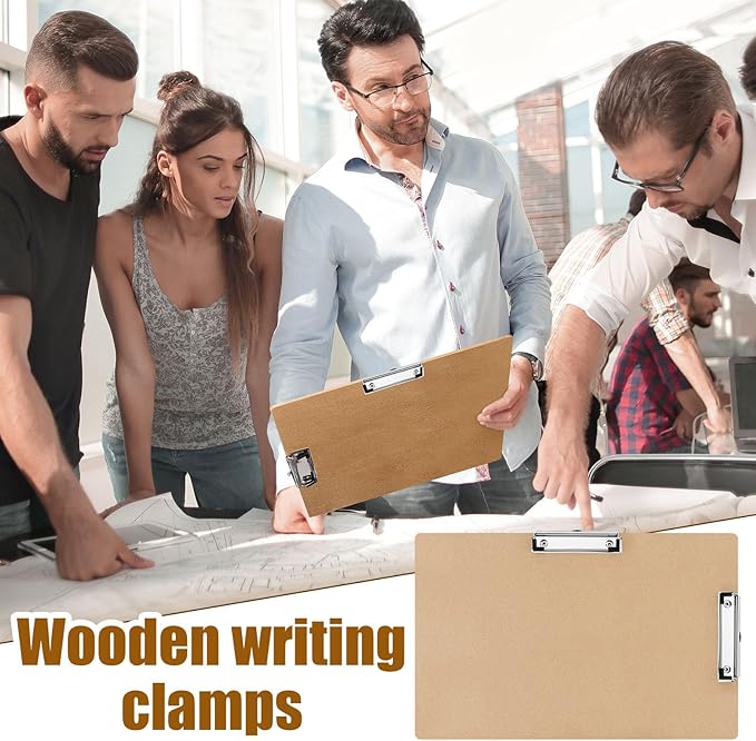 Henoyso 16 Pcs 11x17 Clipboard Wooden Lap Board - Image 4