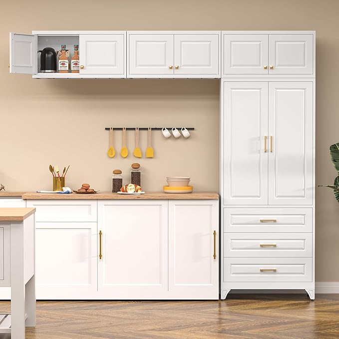 Kitchen Pantry Cabinet, Tall Storage Cabinets - Image 9