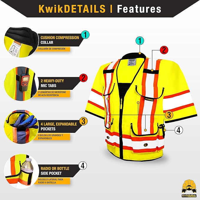 KwikSafety - Charlotte, NC - GODFATHER Safety Vest ANSI OSHA - Image 4