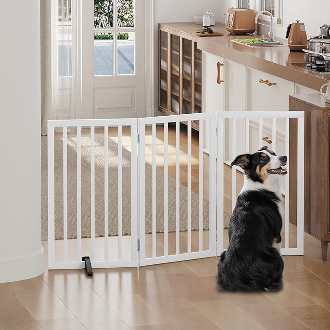 Dog Gates for Doorways, Tall Dog Gate Indoor, Foldable Pet Gates for Doorways - Image 5