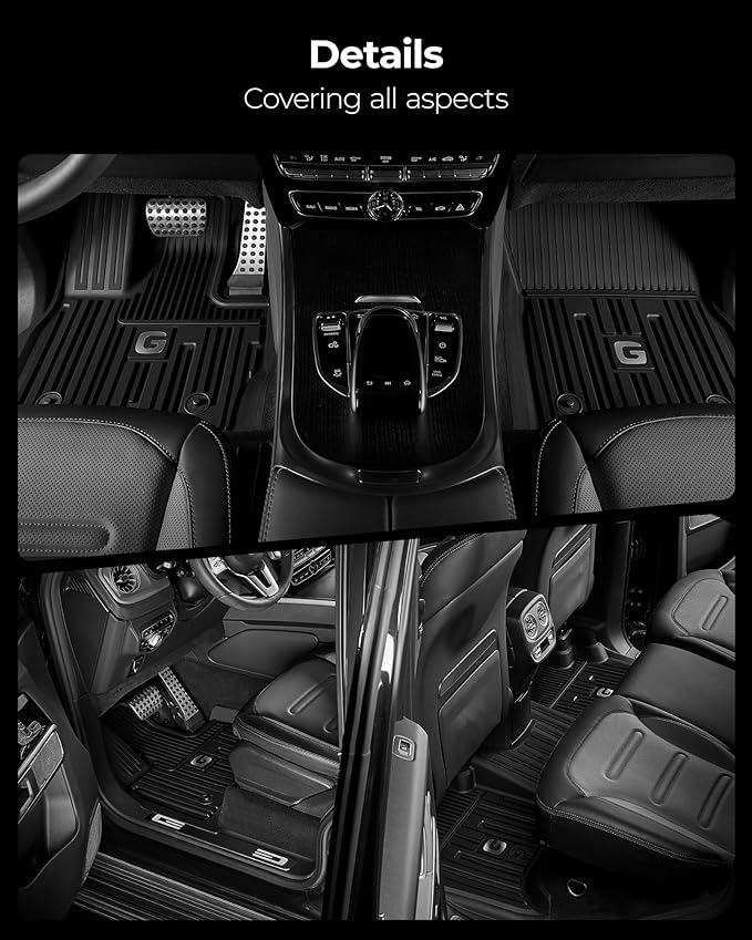 3W Floor Mats&Cargo Liner Fit for 2019-2024 2025 Mercedes-Benz G Class SUV TPE - Image 2