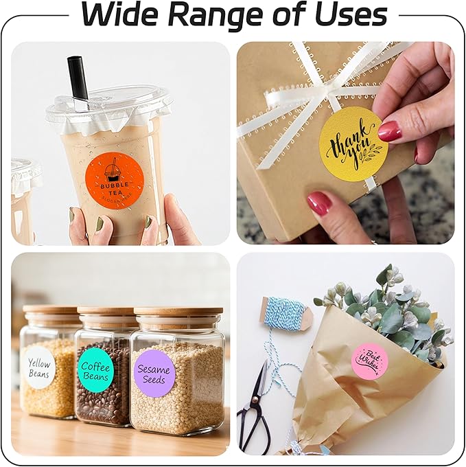 2 inch Dot Stickers Labels Circle Garage Sale Sticker 750Pcs Round Thermal - Image 5