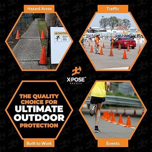 Xpose Safety 18 Inch Orange Traffic Cones - Image 7