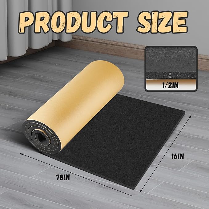 Pangda 1 Piece 78 x 16 x 1/2 Inch Extra Large Marine Foam Roll Closed Cell - Image 2