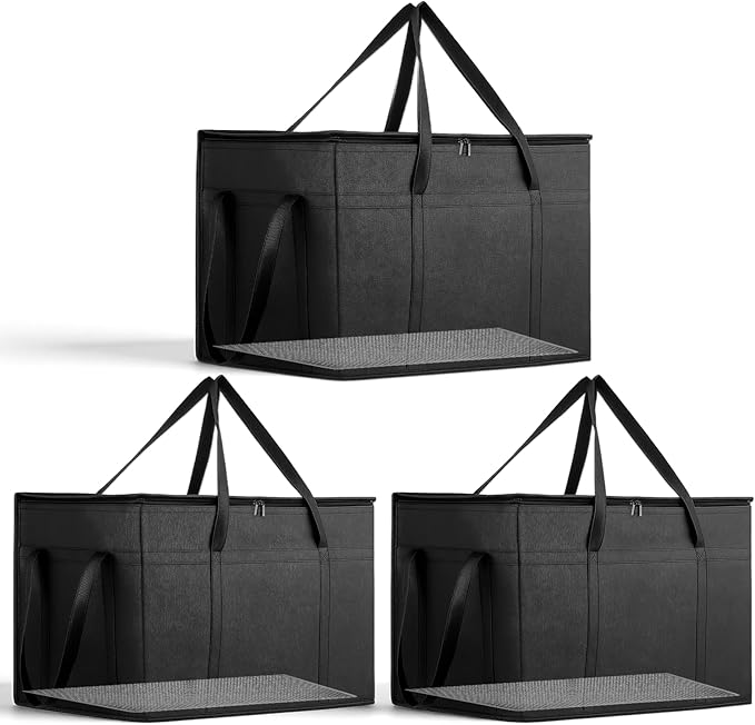 3 Pack Large Insulated Food Delivery Bag by Unknown