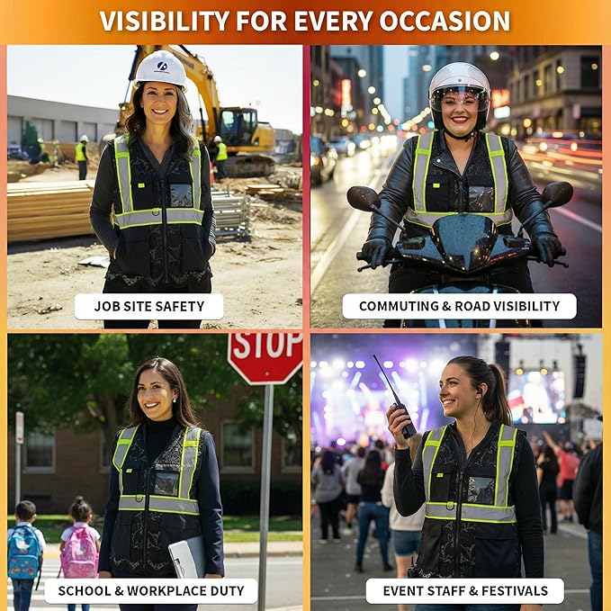 Lace-Mesh Safety Vest for Women & Men - Image 6