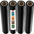 Black Stretch Wrap Industrial Strength Extra Thick 4 Pack 18" 1100 SqFt 80 by SimplyCool