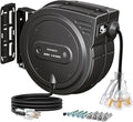 SURAIELEC 80 FT Retractable Extension Cord Reel, 14 AWG SJTOW Power Cord by SURAIELEC