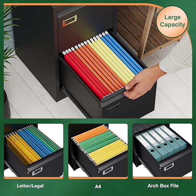 Letaya 2 Drawer File Cabinet - Image 6