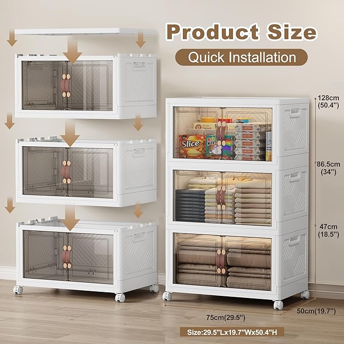 SAILUN 495QT Stackable Storage Bins - Image 2