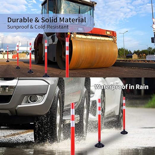 BESEA 8PCS 48" Traffic Delineator Posts - Image 6