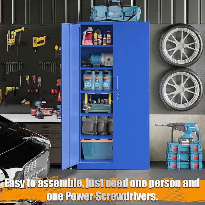 STANI Metal Garage Storage Cabinet - Image 6