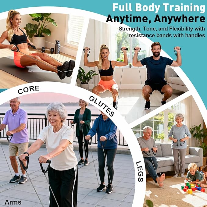 20PCS Resistance Bands with Handles - Image 6