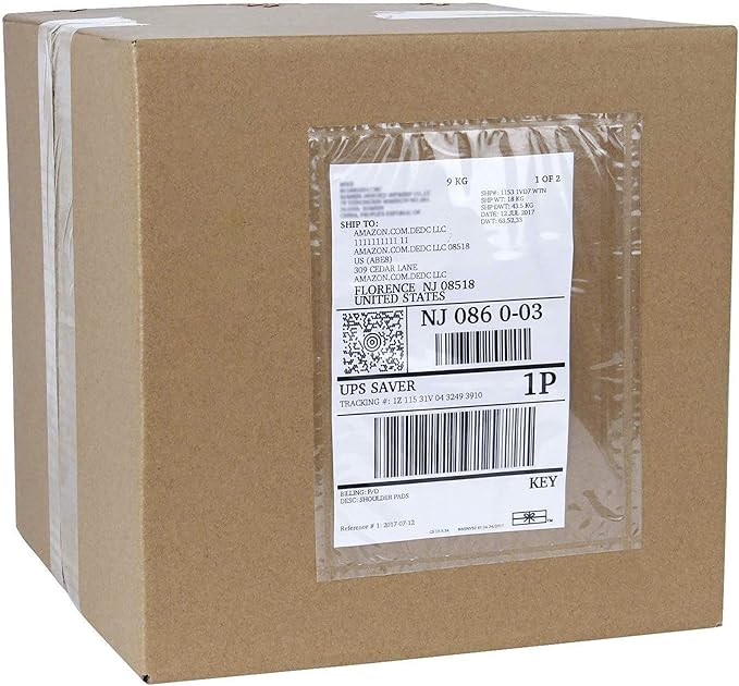 APQ Clear Top Loading Packing List Envelopes, 7 x 10 Inches. 1000 Pack Packing by APQSupply%C2%AE