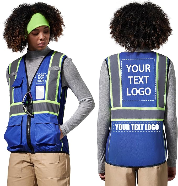 AYKRM Custom Logo Personalised Printed High Visibility Reflective 2 two tone by AYKRM