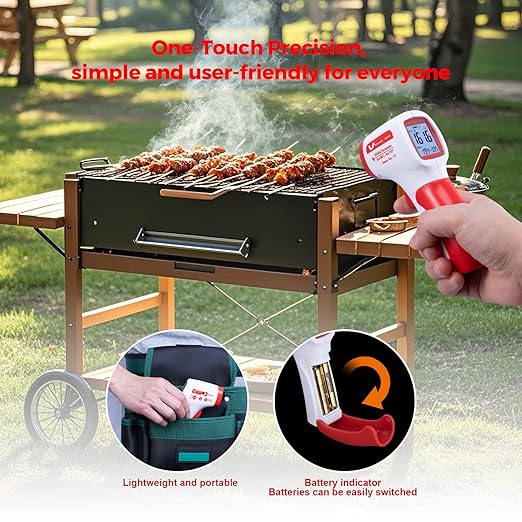Infrared Thermometer for Meat, Laser Temperature Gun, -58~1112°F, DS 12:1 - Image 8