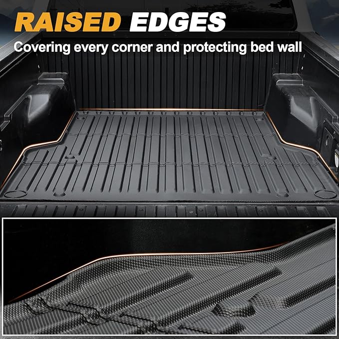 Truck Bed Mat for Toyota Tacoma 2005-2023, All Weather Truck Bed Liner for - Image 4