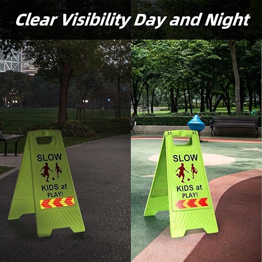 3 Pack Slow Kids at Play Sign, Children Playing Sign - Image 6