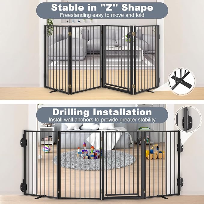 Metal Freestanding Dog Gates - Image 6