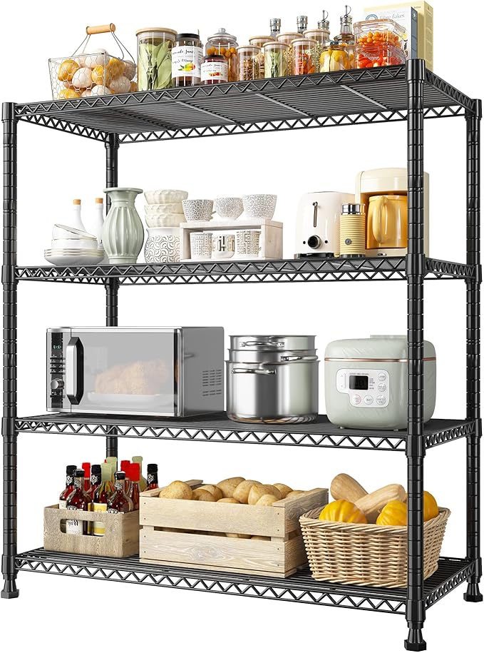 REIBII Wire Shelving Storage Shelves Metal Shelves Heavy Duty Shelving by REIBII