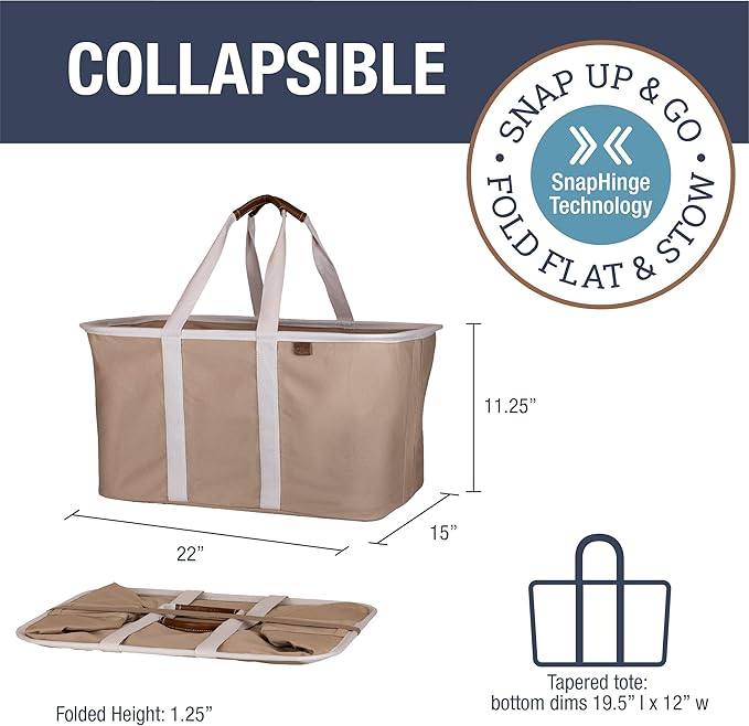 CleverMade Collapsible Laundry Tote - Image 2