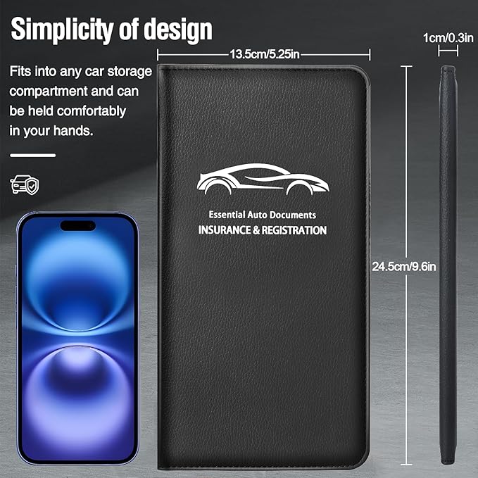 Car Insurance and Registration Card Holder | - Image 5