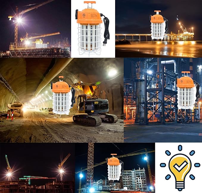 NS 150W LED Temporary Work Light Fixture, 000K 24250 Lumen Daylight White - Image 8