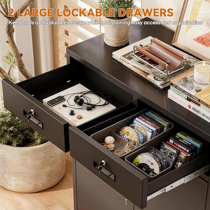 BESFUR 36" H Metal Storage Cabinet - Image 5