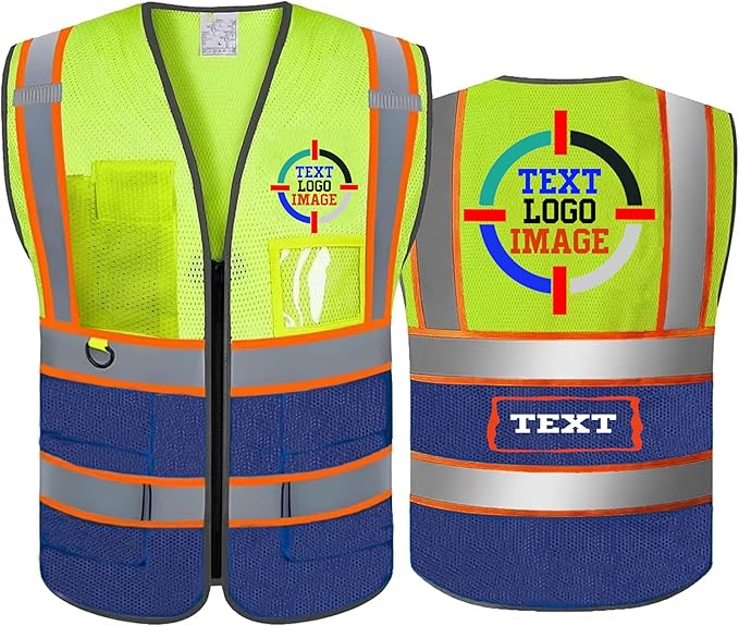 Personalized High Reflective Safety Vest Custom Hi Vis Safety Vest Men Women by SSYCWRSV