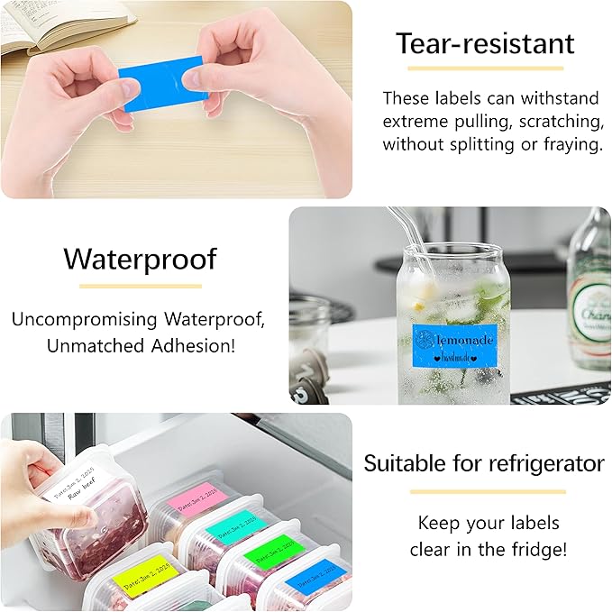 1x2 inch Label Stickers Roll for Thermal Printer 500PCS Colored Removable - Image 4