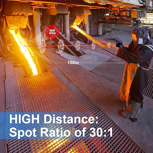 BTMETER BT-1500 Non-Contact Pyrometer 30:1 Industrial Laser Thermometer Gun - Image 3