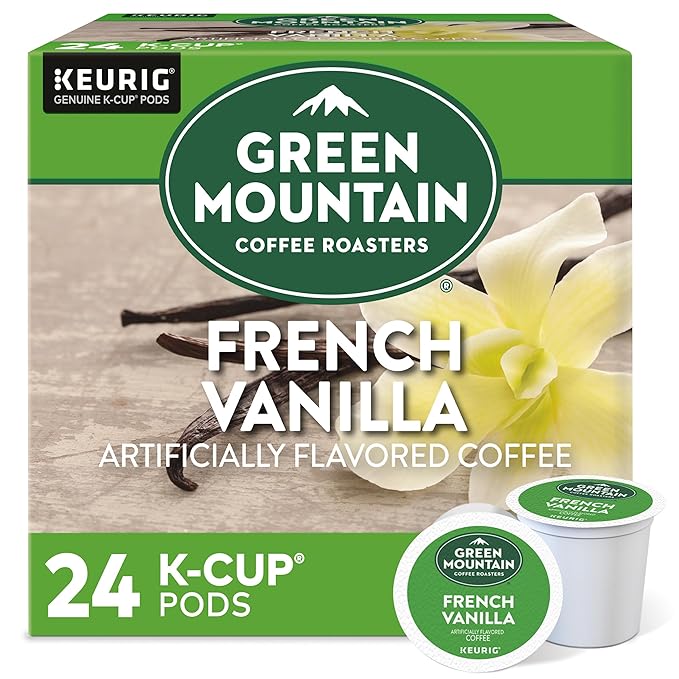 Green Mountain Coffee Roasters French Vanilla, Single-Serve Keurig K-Cup Pods by GreenMountainCoffeeRoasters
