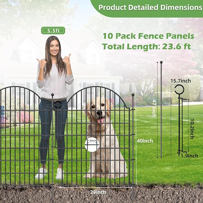 Decorative Metal Garden Fence - Image 2