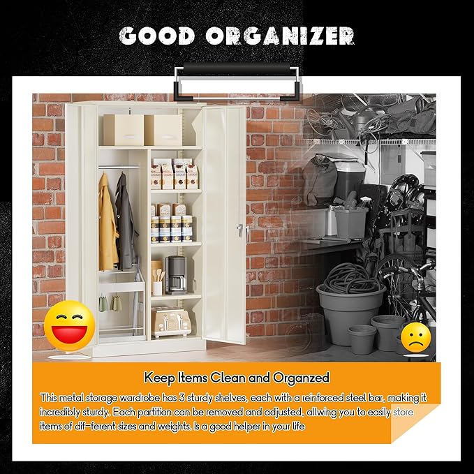 Greenvelly Metal Storage Cabinet - Image 5