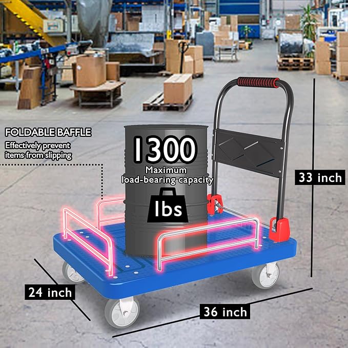 Heavy Duty Platform Truck Cart - Image 2