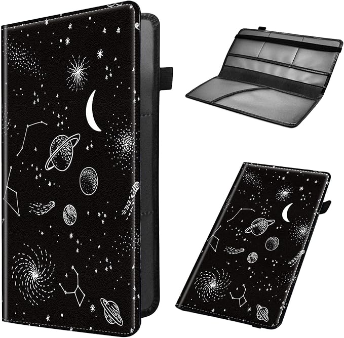 Car Registration and Insurance Holder, Leather Car Glove Box Organizer by Unknown