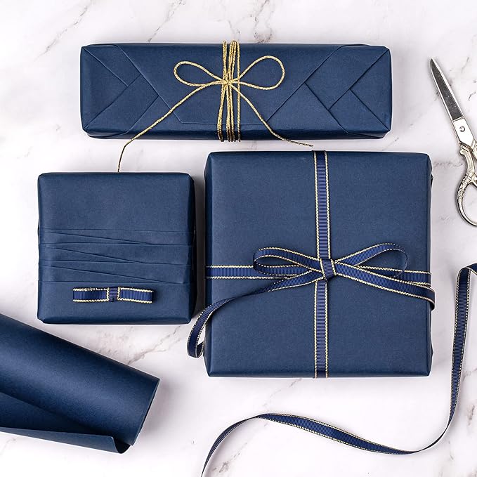 RUSPEPA Navy Blue Kraft Paper Roll - Image 4