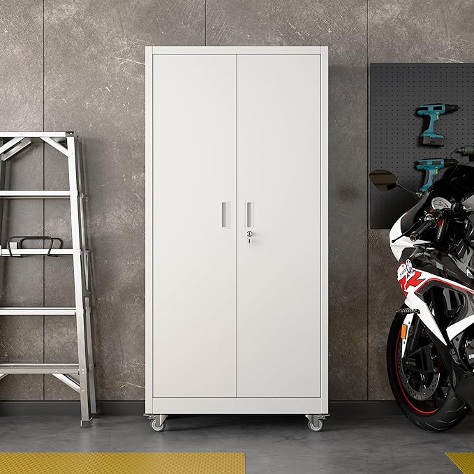 Aobabo Upgrade 71H''*34''W*18''D Metal Garage Storage Cabinet - Image 8