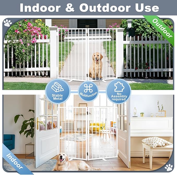Metal Freestanding Dog Gates - Image 4